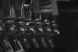stock-footage-beer-taps-and-bar-glasses-in-black-and-white